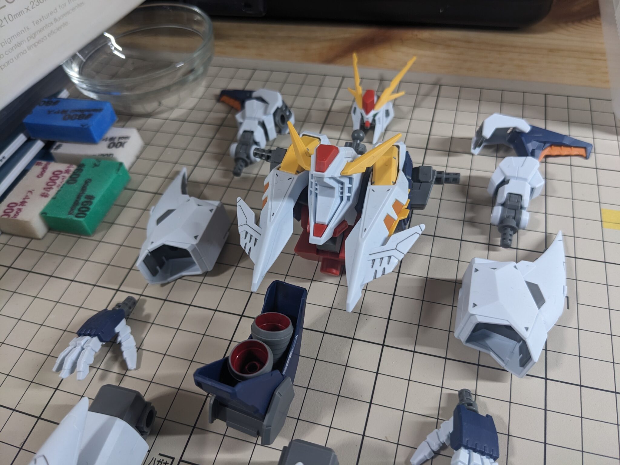 HG クスィーガンダム 制作レビュー #2 -スミ入れ・デカール・トップコート- | グラナダ模型日誌